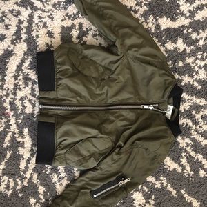Boys Green H&M Bomber Jacket
